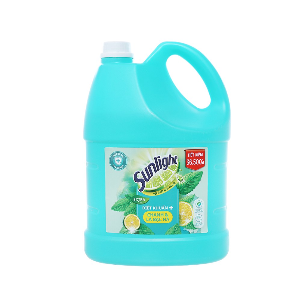 Nước Rửa Chén SUNLIGHT Diệt Khuẩn 3.6kg Can