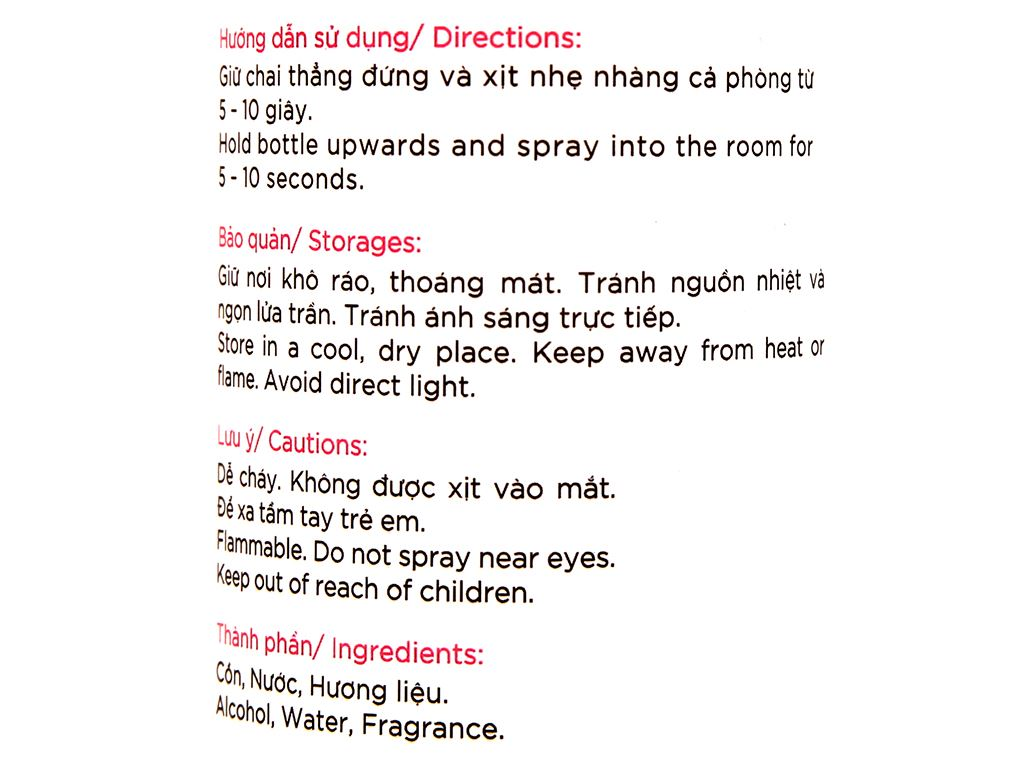 Nước hoa xịt phòng Spring 225 ml