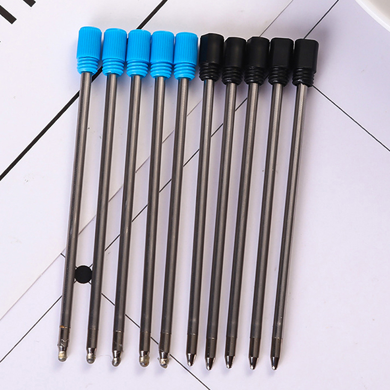 10pcs%207cm%200.5mm%20Ink%20crystal%20refill%20Metal%20Roller%20Ballpoint%20Pen%20Refill%20Medium%20Nib%20Blue%20Black%20Color%20Ink%20Ball%20Pens%20Refill%20for%20School%20Office%20Writing%20Stationery%20GENGLI%20-%20Image%202