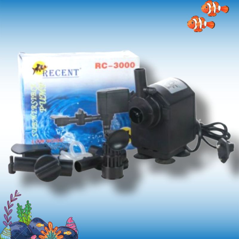 RECENT AA 3000/RECENT RC 3000 Pompa aquarium kolam RECENT RC/AA 3000