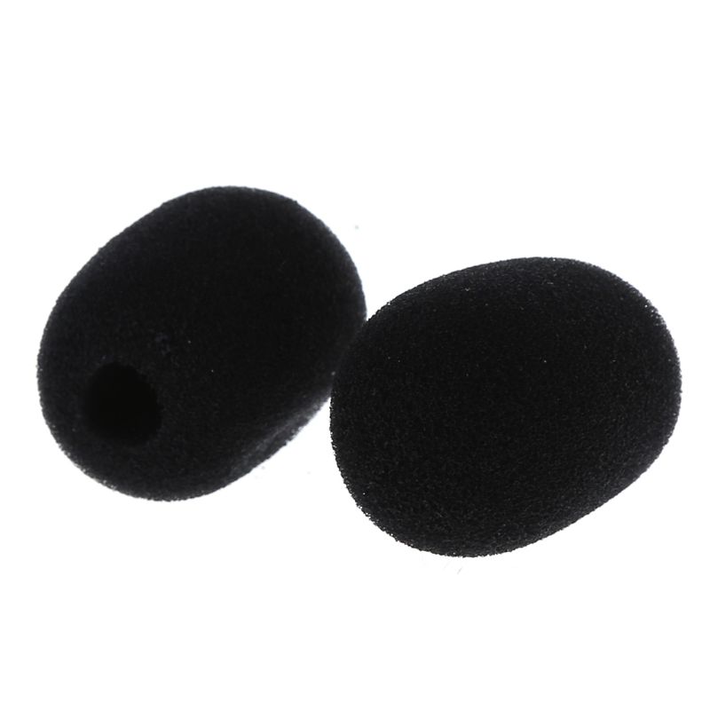 5PCS Black Microphone Headset Foam Sponge Windscreen Mic Cover