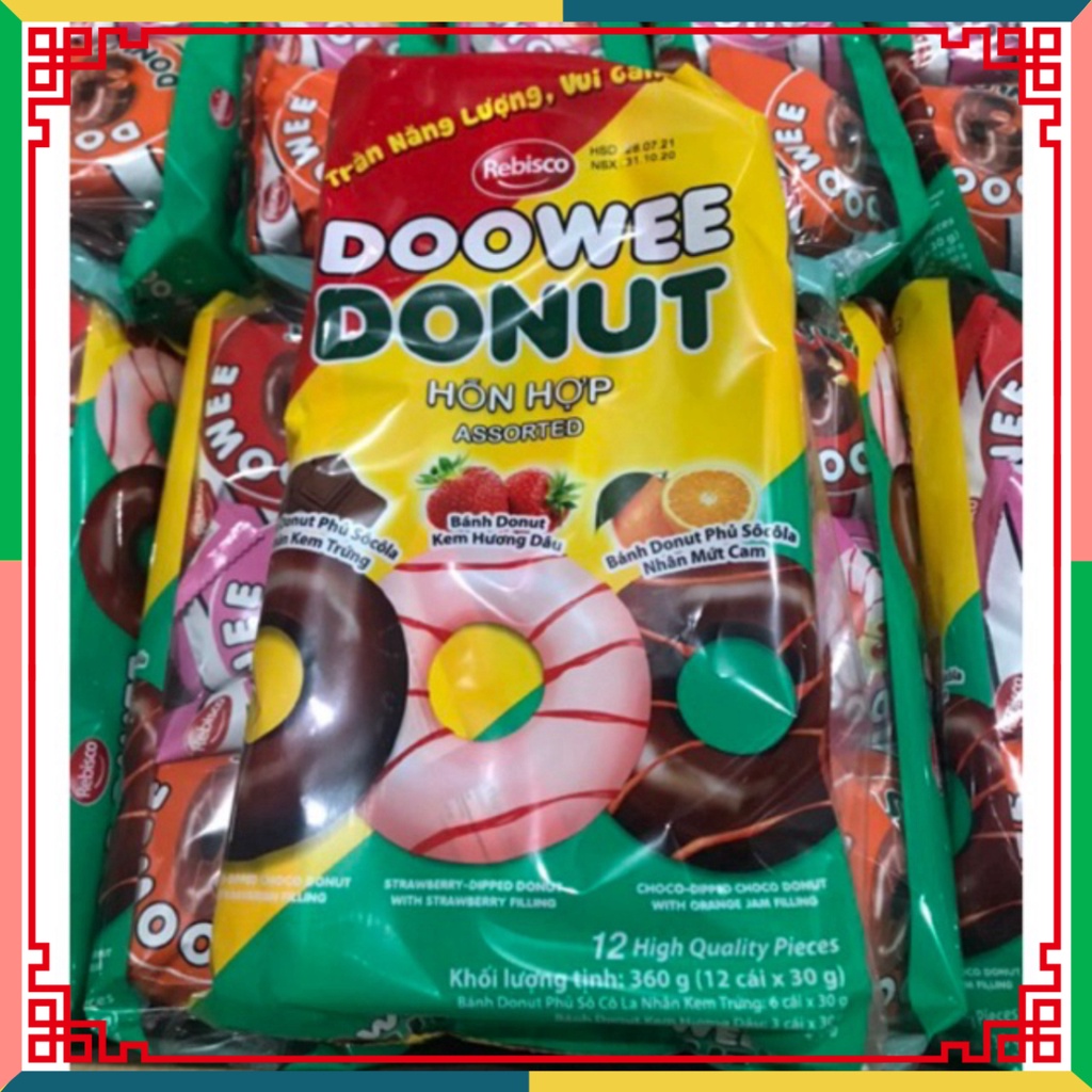 Bánh Donut Doowee hỗn tạp Nhiều Vị
