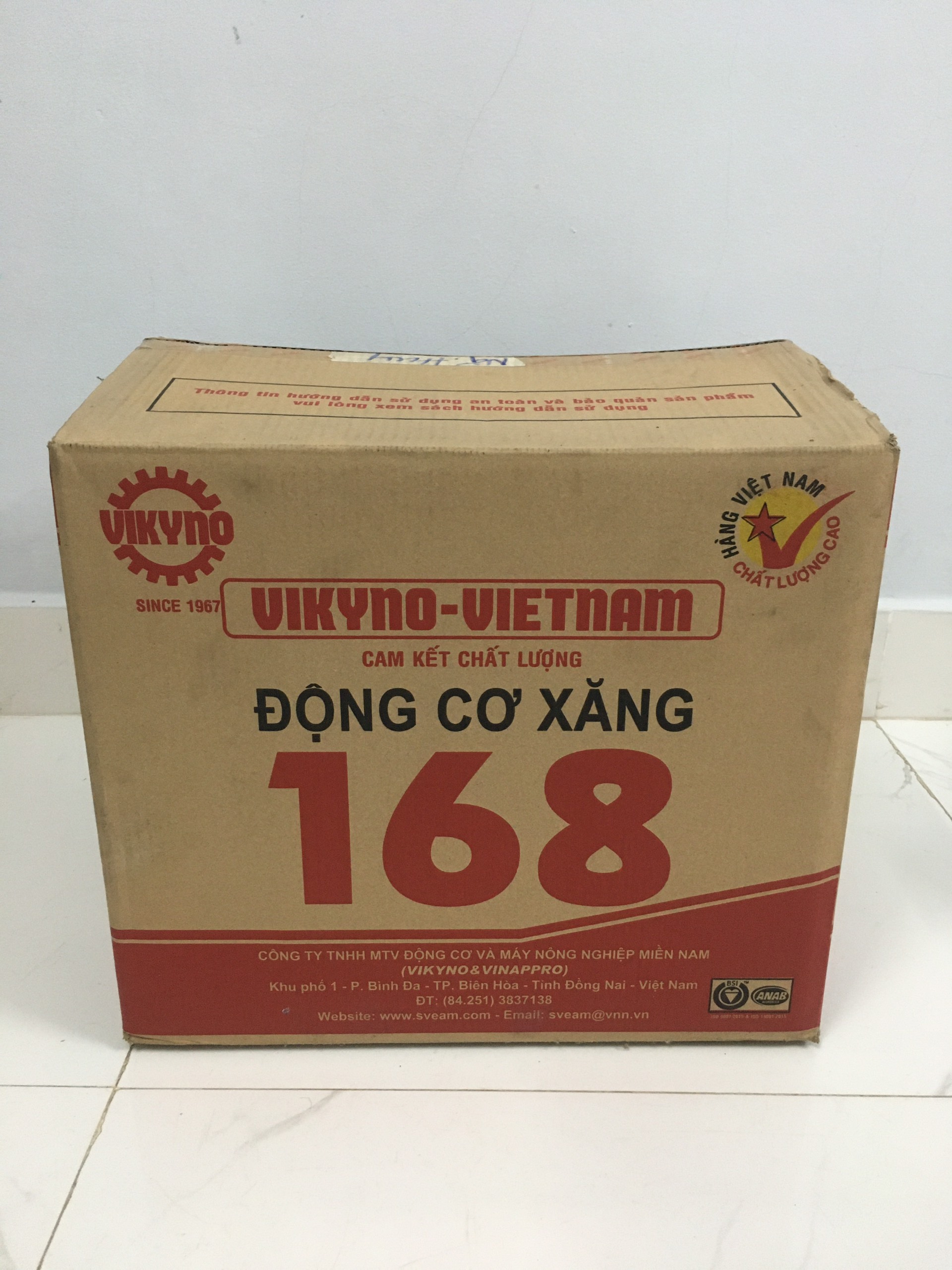Động Cơ nổ máy xăng vikyno 168F2 6.5HP
