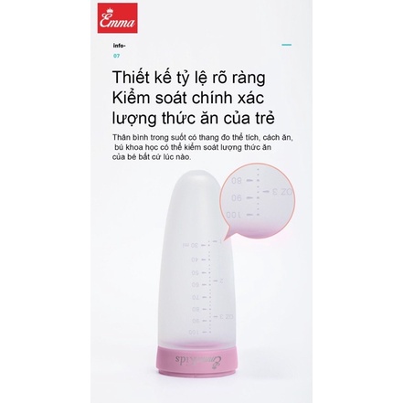 Bình thìa ăn dặm Emmakids cho bé