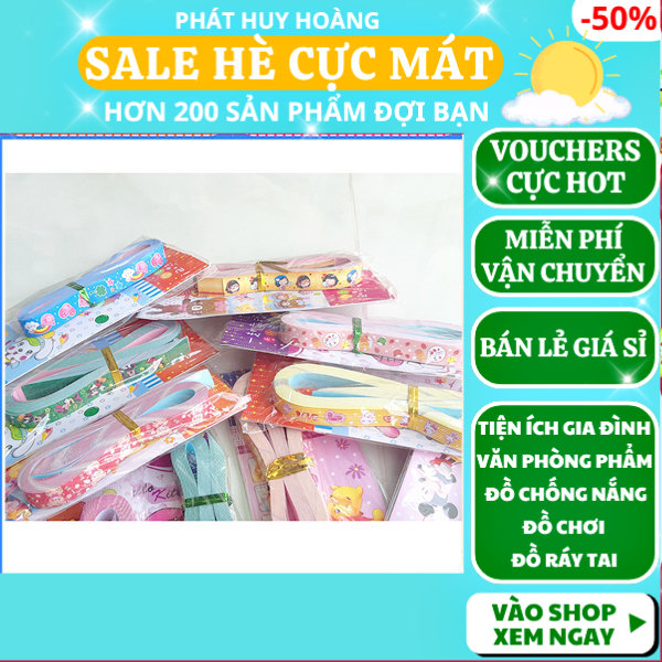 50 giấy xếp sao nơ nhiều hình dễ thương , Phát Huy Hoàng