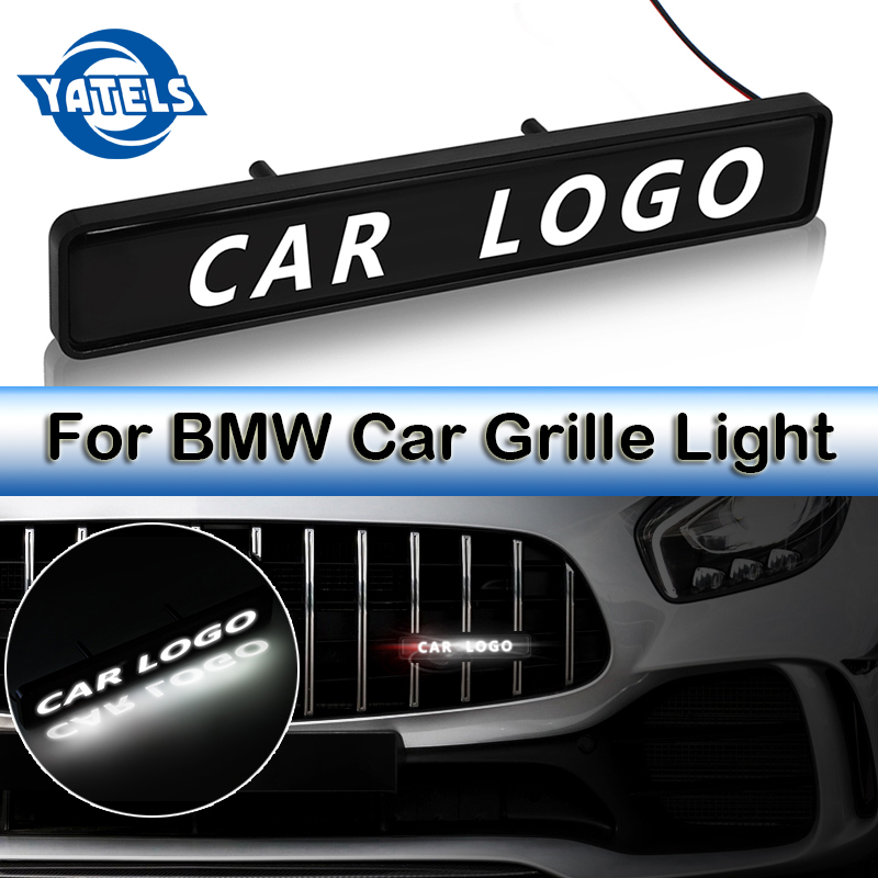 Exclusive Offer】ABS Chrome Grille Emblem Badge LED Decoration