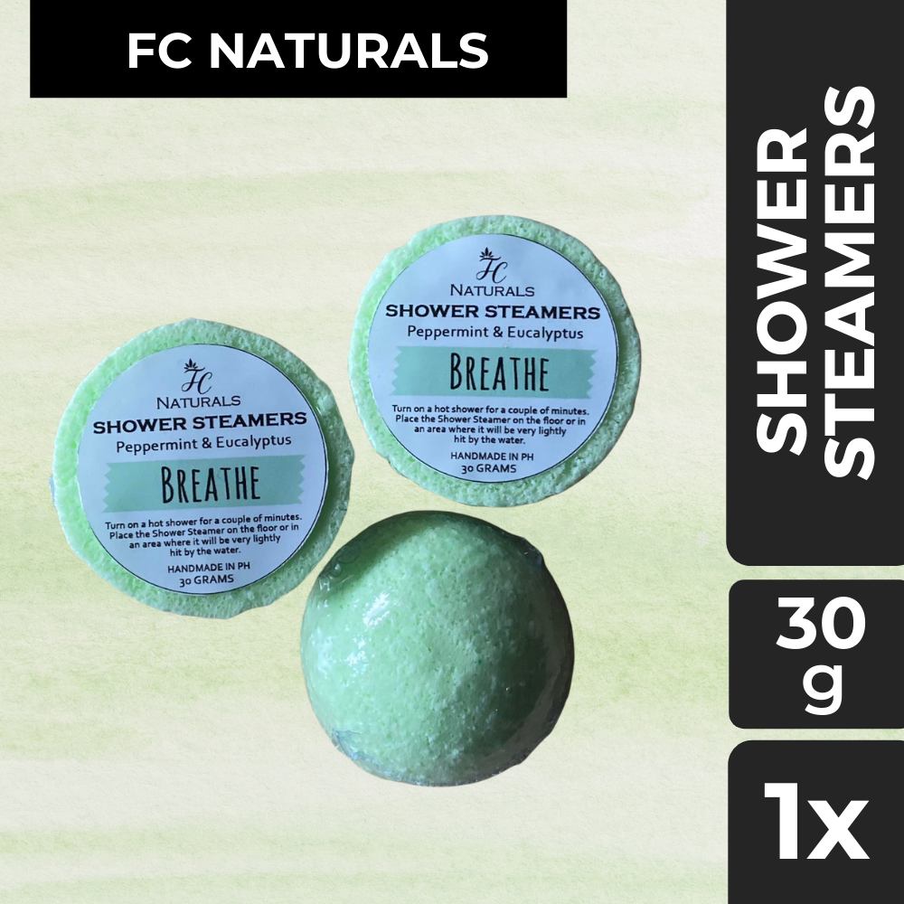 Shower Steamer Singles Breathe Peppermint and Eucalyptus Aromatherapy