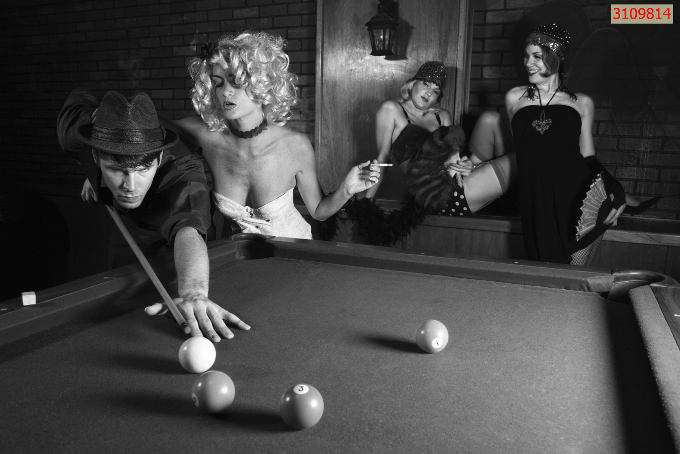 Tranh dán tường Club bida, Billiards, Bi-a Mẫu Hot Nhất