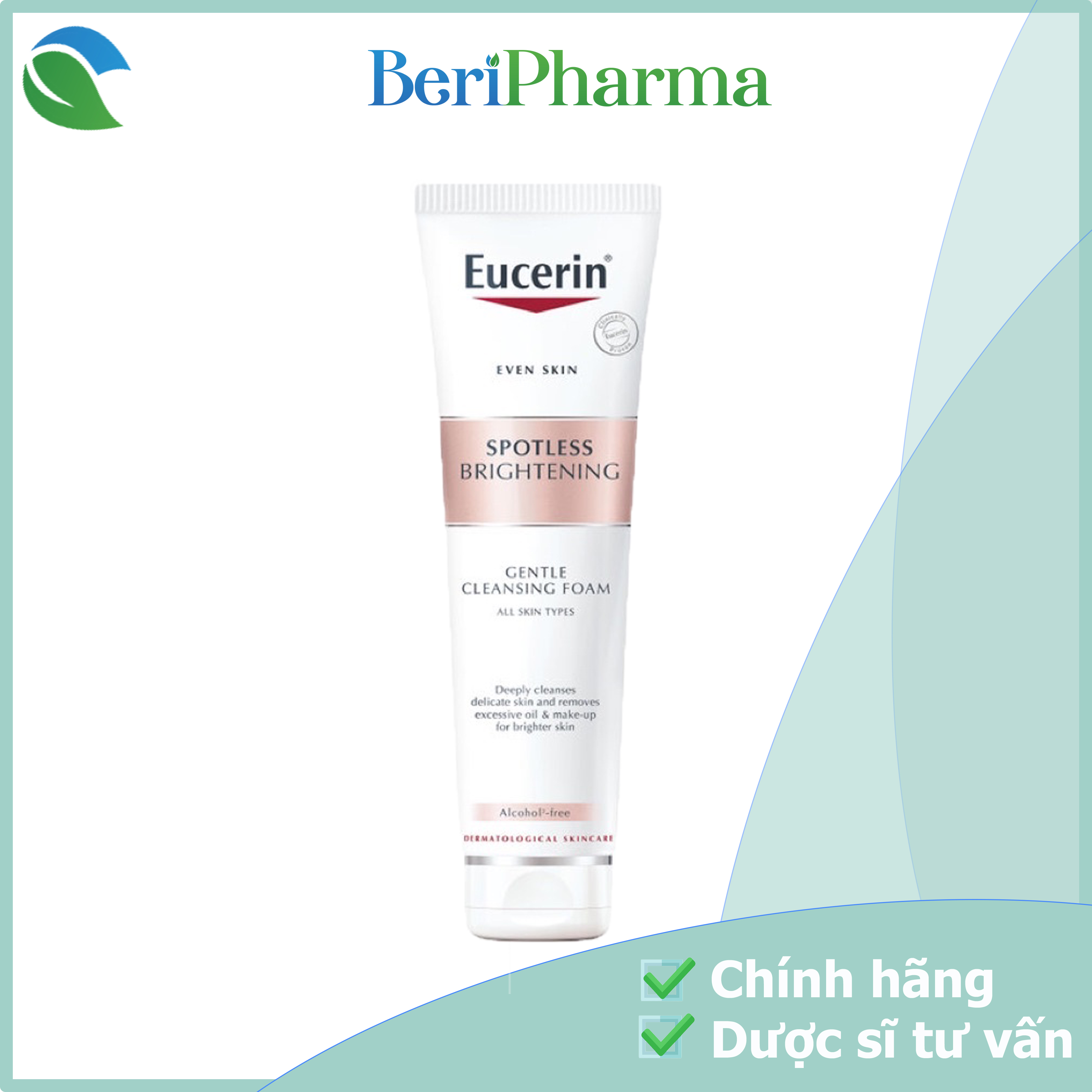 [HCM]Eucerin Sữa Rửa Mặt Trắng Da Ultra White+ Spotless Cleansing Foam 150g
