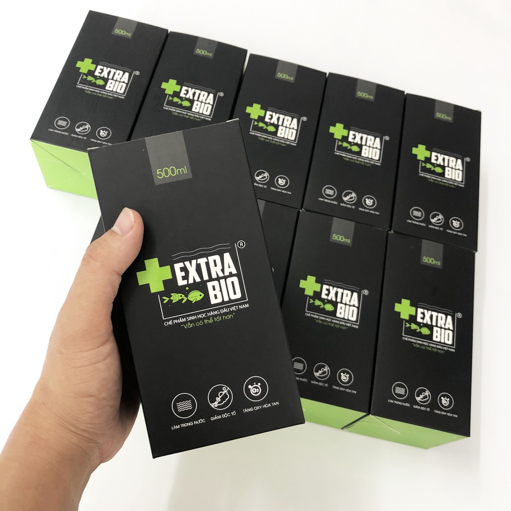 Vi Sinh Extra Bio 500ml 1000ml (men vi sinh làm trong nước và cân bằng PH cho hồ cá Koi bể cá cảnh)
