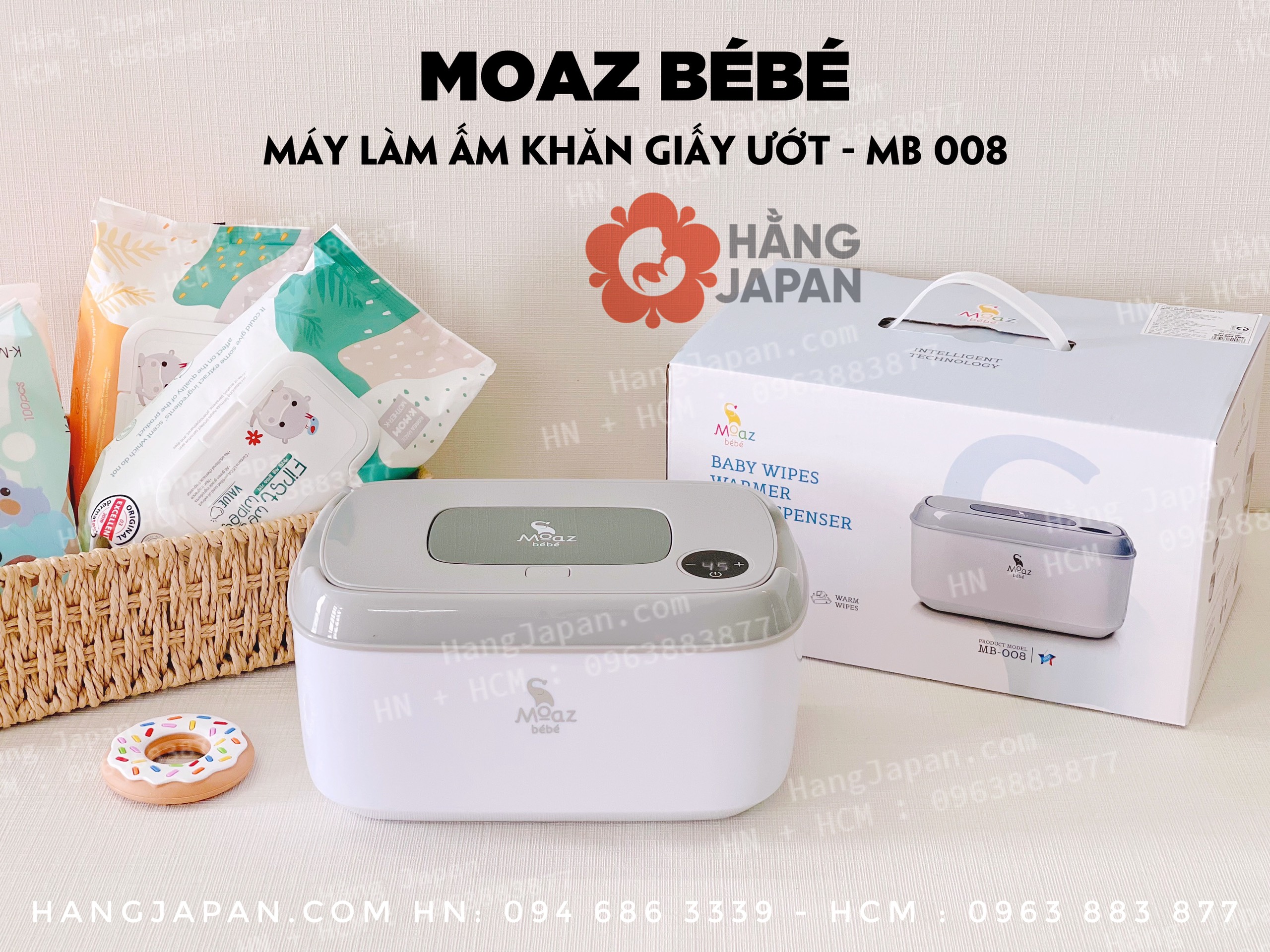 Thiết bị làm ấm khăn ướt Moaz Bebe  MB008