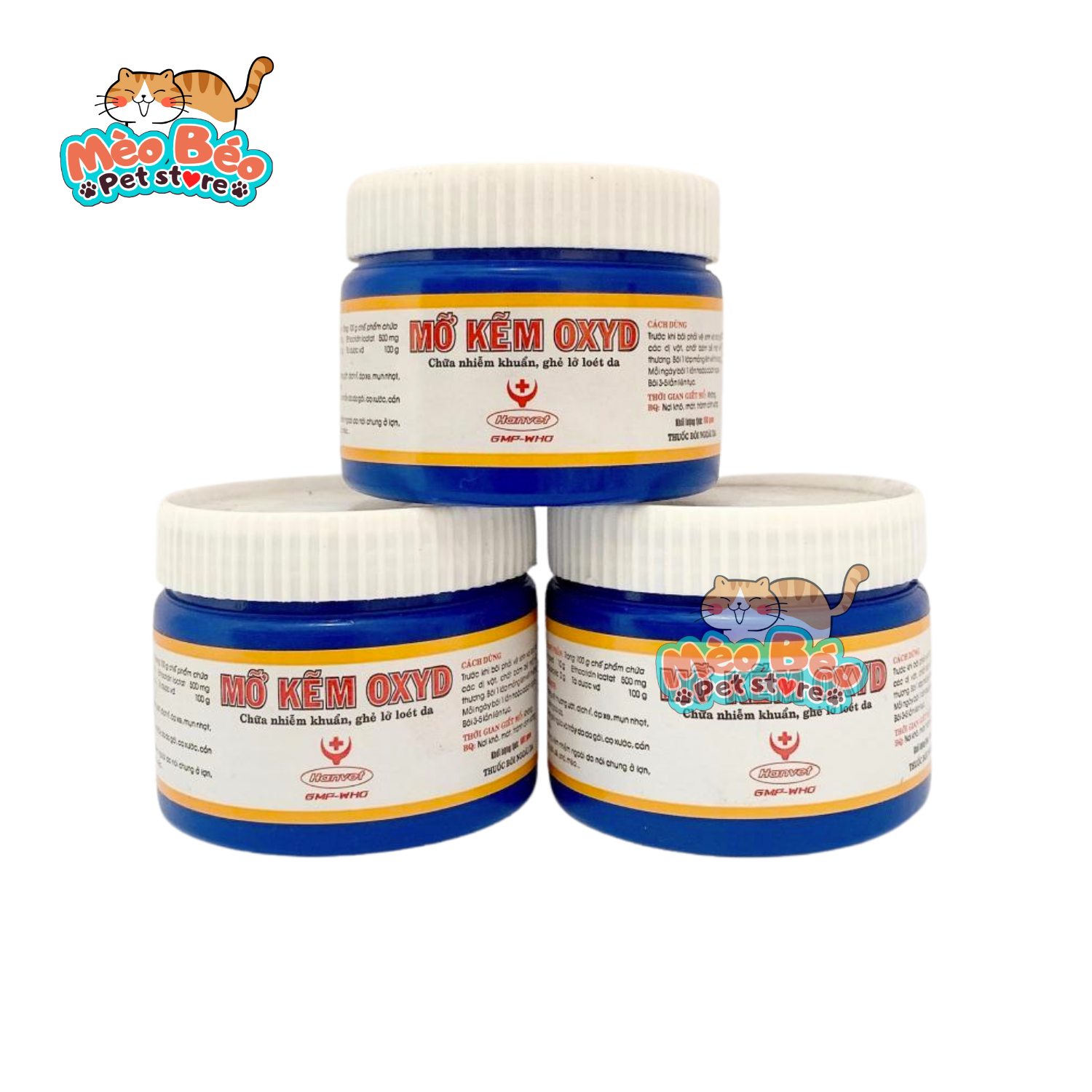 Thuốc mỡ kẽm oxyd trị ghẻ nấm chó mèo
