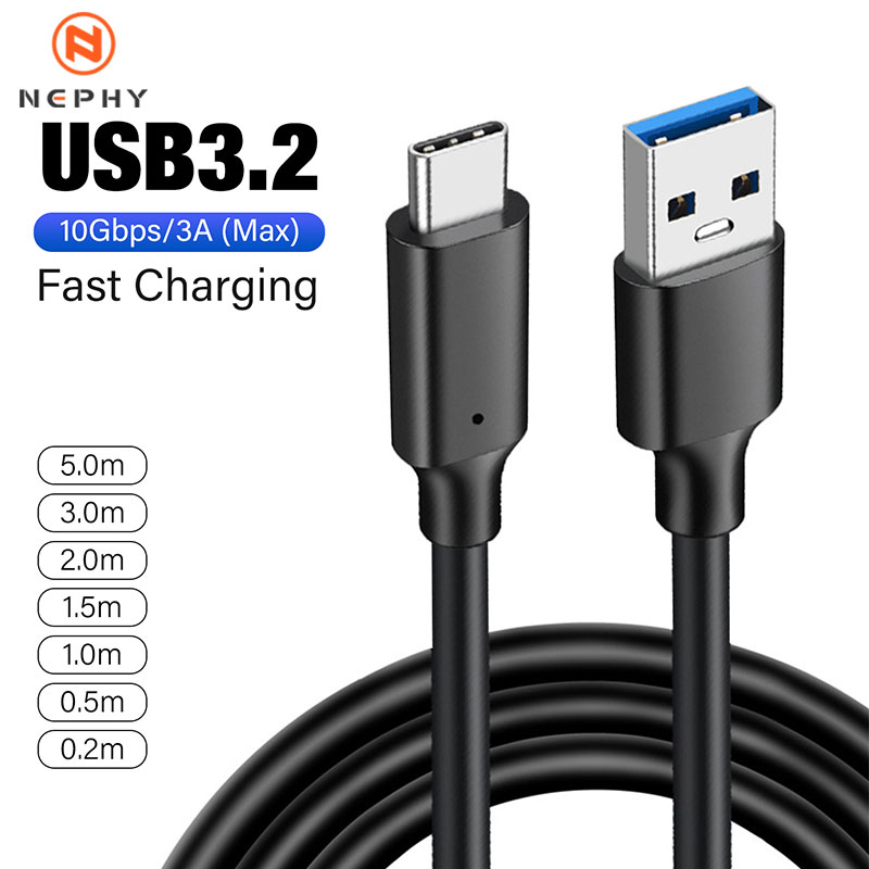 【Unbeatable SKU活动价s】 USB C to USB A Cable USB 3.1 3.2 Gen2 10Gbps USB C Data Cable Auto 3A for USB C External SSD MacBook Pro Galaxy S23