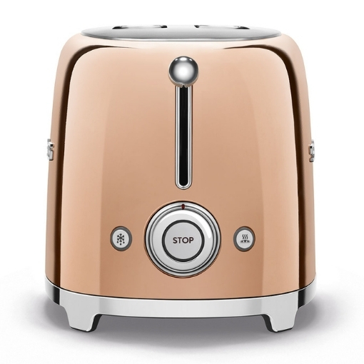 smeg 4 slice toaster rose gold