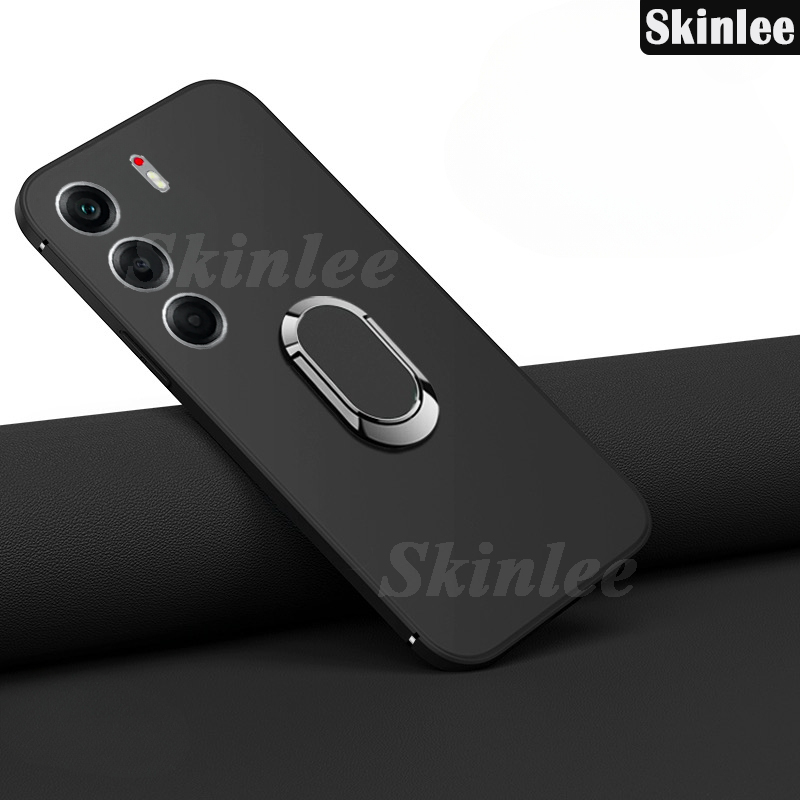 Phone case For Tecno Camon 40 40 Pro Back cover Finger Metal Ring Kickstand Car Holder Matte Soft Silicone Cover For Tecno Camon 40 Pro Cover cases. 