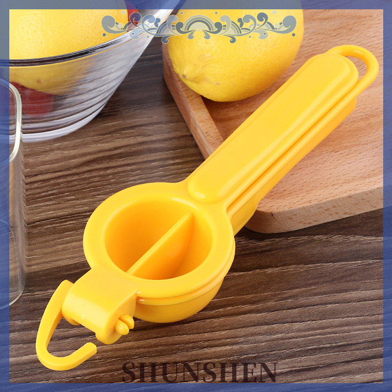 [SHUNSHEN] 1Pc Plastic Lemon Clip Kitchen Thickening Manual Fruit Juicer Mini Squeezer