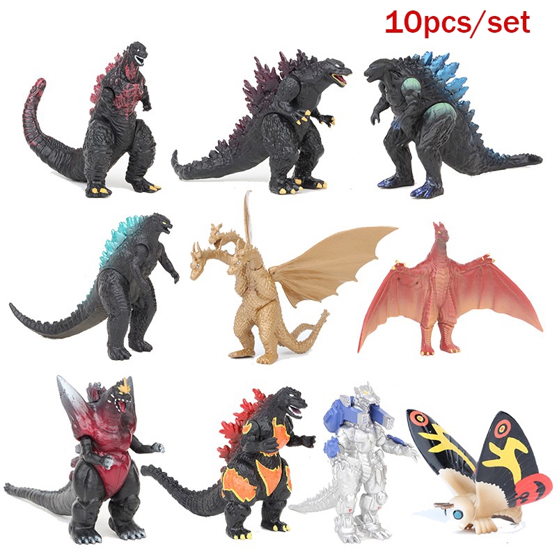 Set 10 Mô Hình Nhân Vật Khủng Long Godzilla - Mẫu 02