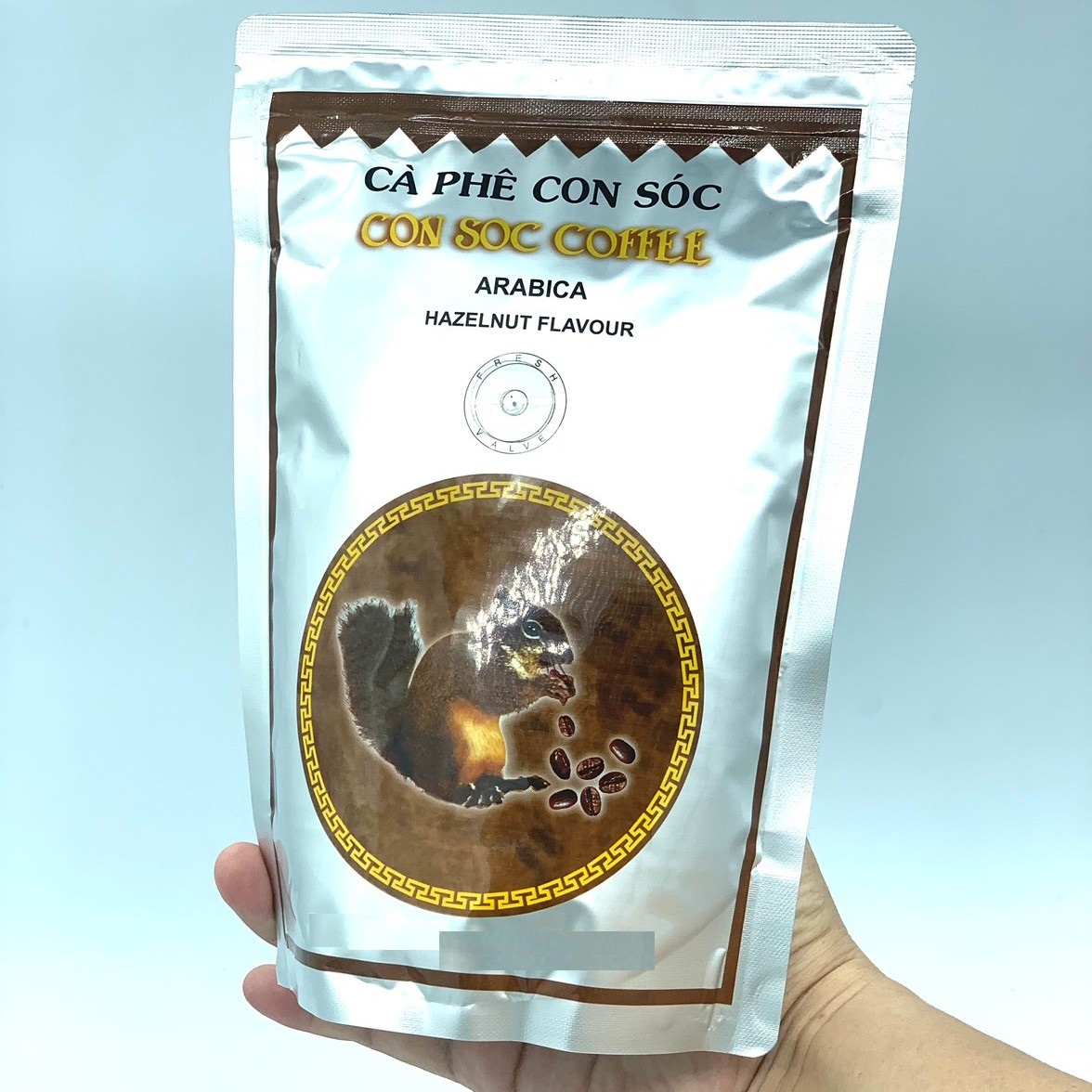 Combo 2 Túi Cà phê Con sóc Nâu Bịch 500gam