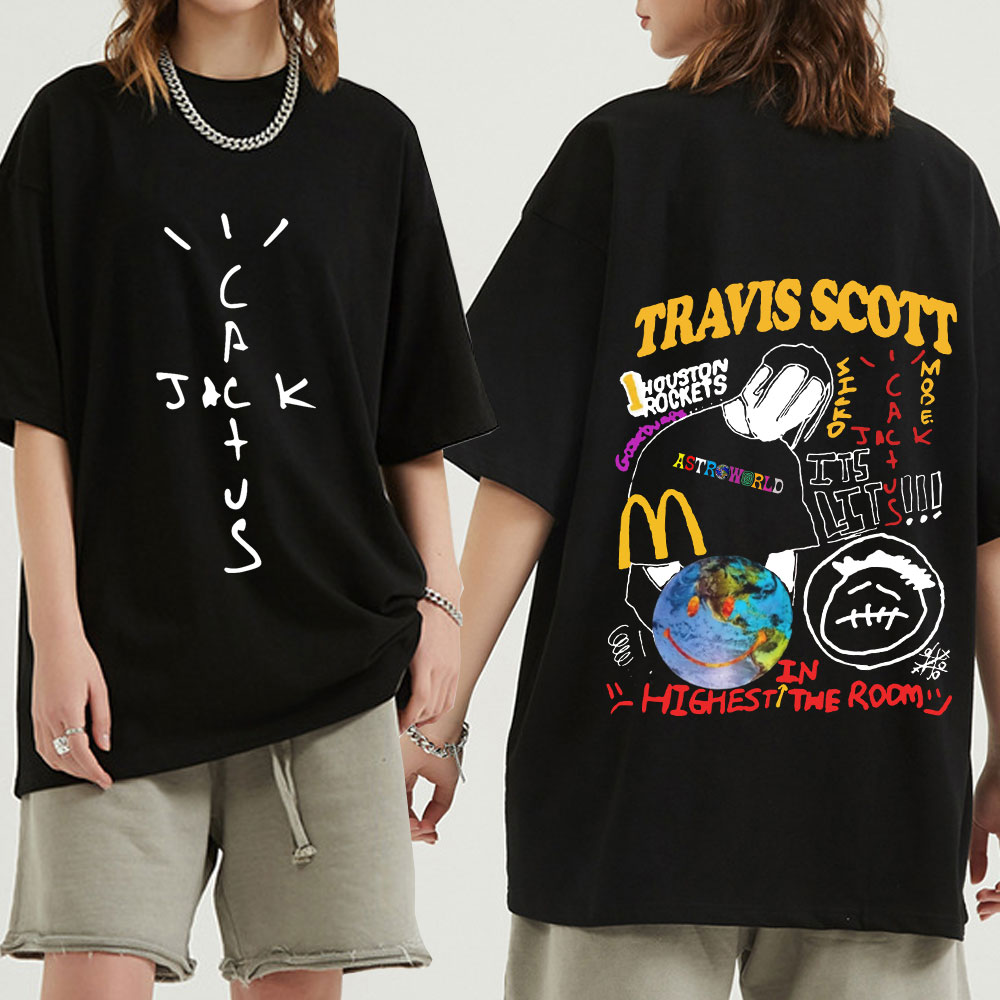 Graffi-Tee Cactus Jack by Travis Scott Hip Hop T-Shirt