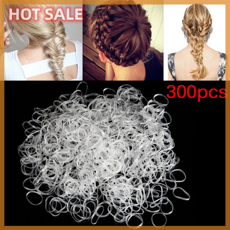 🔥🔥🔥maelovely 300PCS Rubber Braiding Plait Hair Band Hairope Elastic Tie Ponytail Holder
