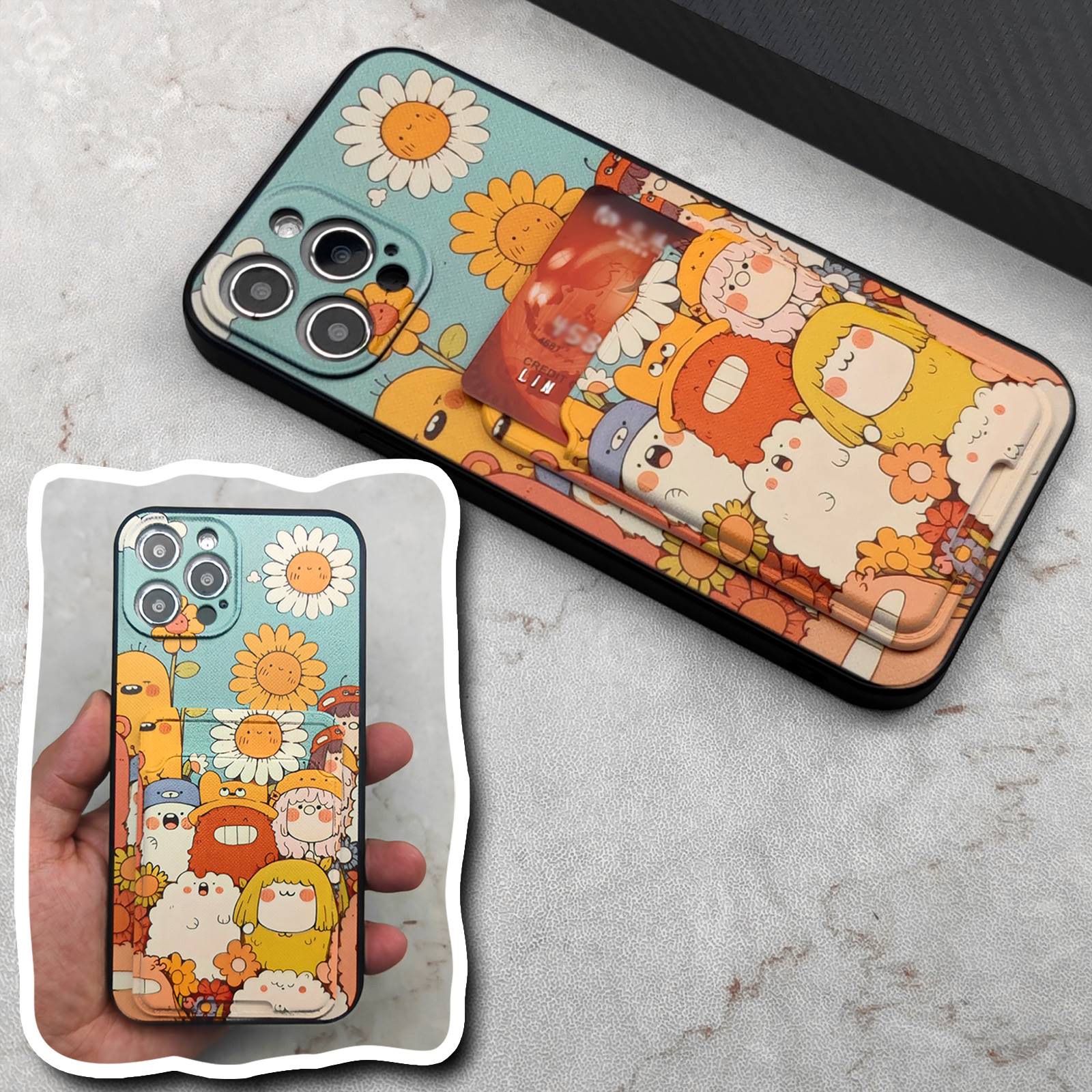Card%20bag%20Cover%20Phone%20Case%20For%20Nokia%20C210%20Card%20slot%20TPU%20Graffiti%20protective%20Fashion%20Design%20Cute%20Full%20wrap%20Shockproof%20-%20Image%202