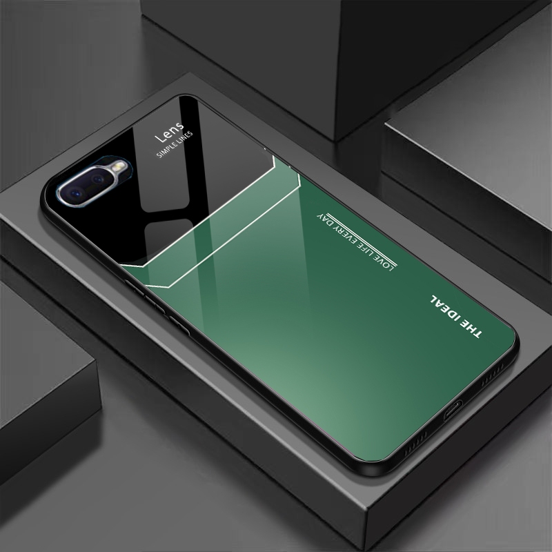 Ốp lưng oppo a3s, a5, a12e mặt lưng kính, chống sốc, thiết kế riêng