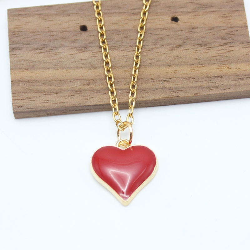 Yuanyan%20Red%20Color%20Heart%20Pendant%20Chain%20Necklace%20For%20Women%20Punk%20Minimalist%20Tiny%20Clavicle%20Collar%20Jewelry%20Wholesale%20Hiphop%20Wedding%20Gift%20-%20Image%209