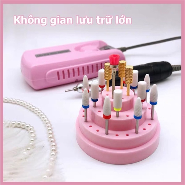 Hộp tròn đựng đầu mài móng (Hộp)