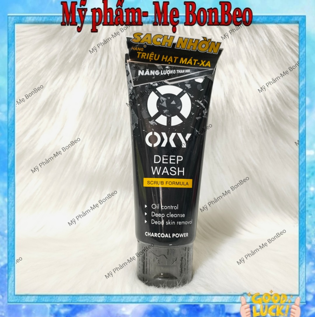 Sữa rửa mặt có hạt sạch sâu- sáng da OXY Deep Wash 100g