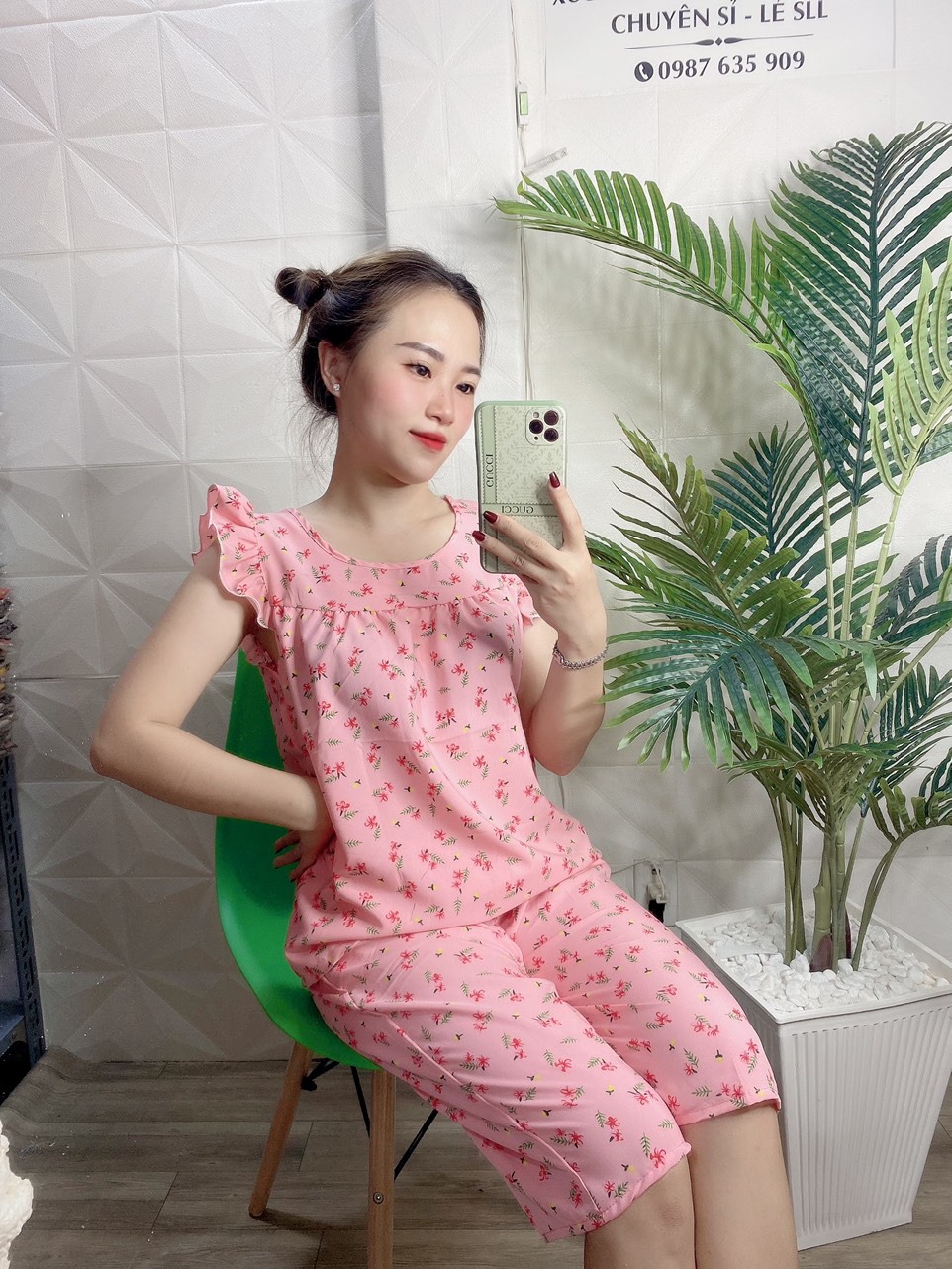 ĐỒ BỘ LỬNG HOA DỄ THƯƠNG  CÓ SIZE 40-75KG - LUA35