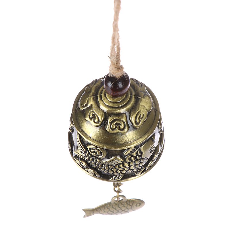 Blessing Bell Fish Feng Shui Bell Blessing Good Luck Fortune Hanging Wind ChimeGENGLI. 