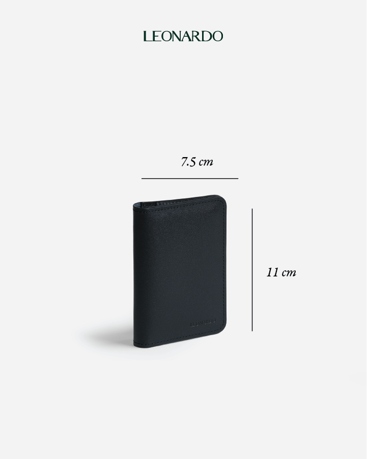 Leonardo Ví Đựng Card Da Nam Feasty Da Thật Nhập Khẩu Cao Cấp Thiết Kế Siêu Mỏng Slim Fit 7 Ngăn