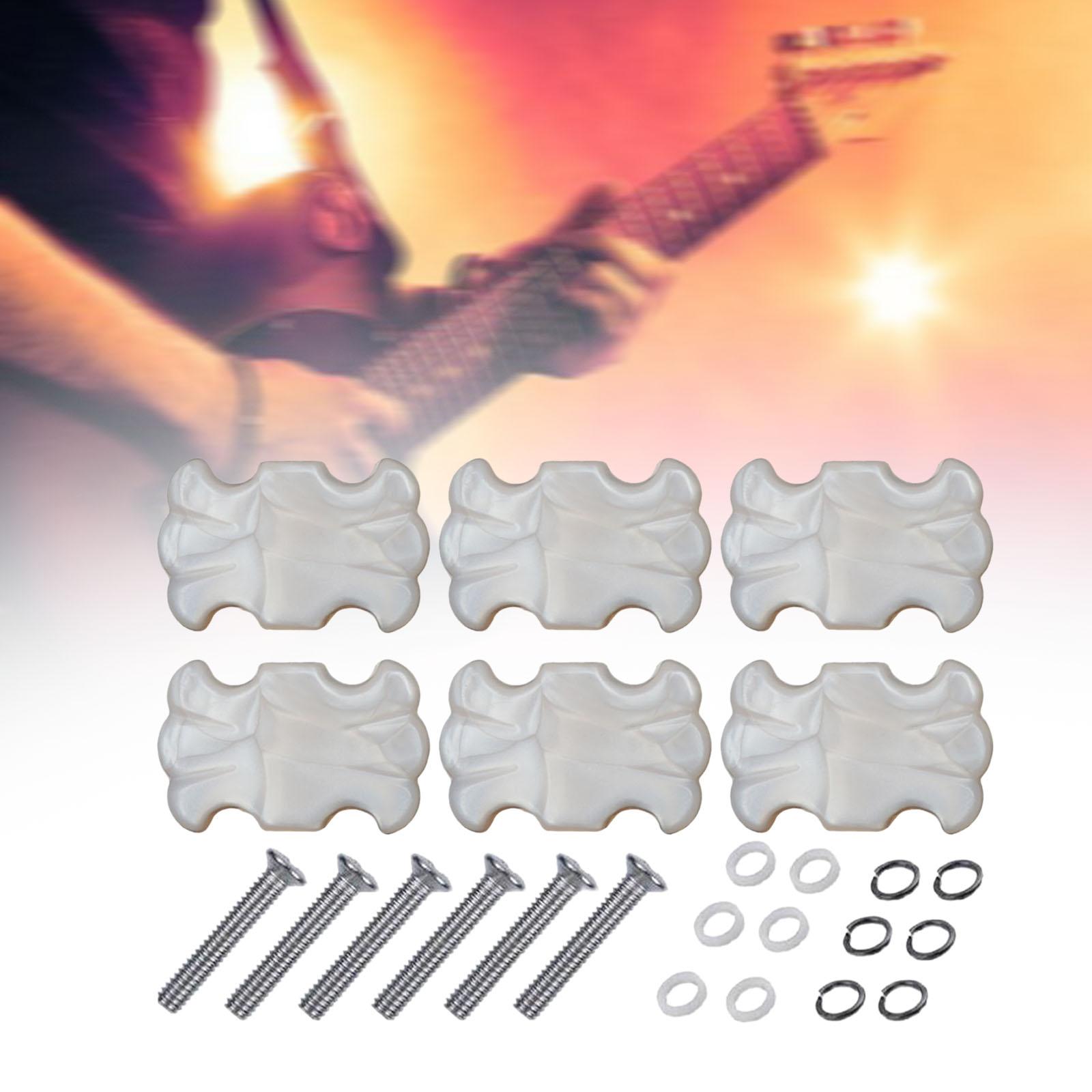 WDGREAT 6Pcs Guitar Tuning Pegs Button Tuner Machine Head Replacement Tuner Buttons Knobs for Electric Guitar Classical Guitar Accs
