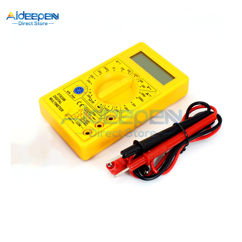 Frentaly XL830L Digital Multimeter – Handheld Voltmeter / Ohmmeter With Probes – AC/DC Up To 600V