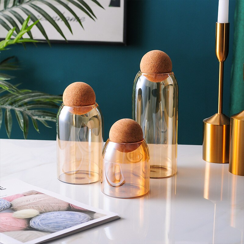 Food%20Storage%20Jars%20with%20Wood%20Lid%20Cork%20Ball%20Stopper%20Glass%20Jars%20Set%203Pcs%20For%20Storage%20Food%20Handmade%20Borosilicate%20Glass%20Canister%20Jar%20-%20Image%202