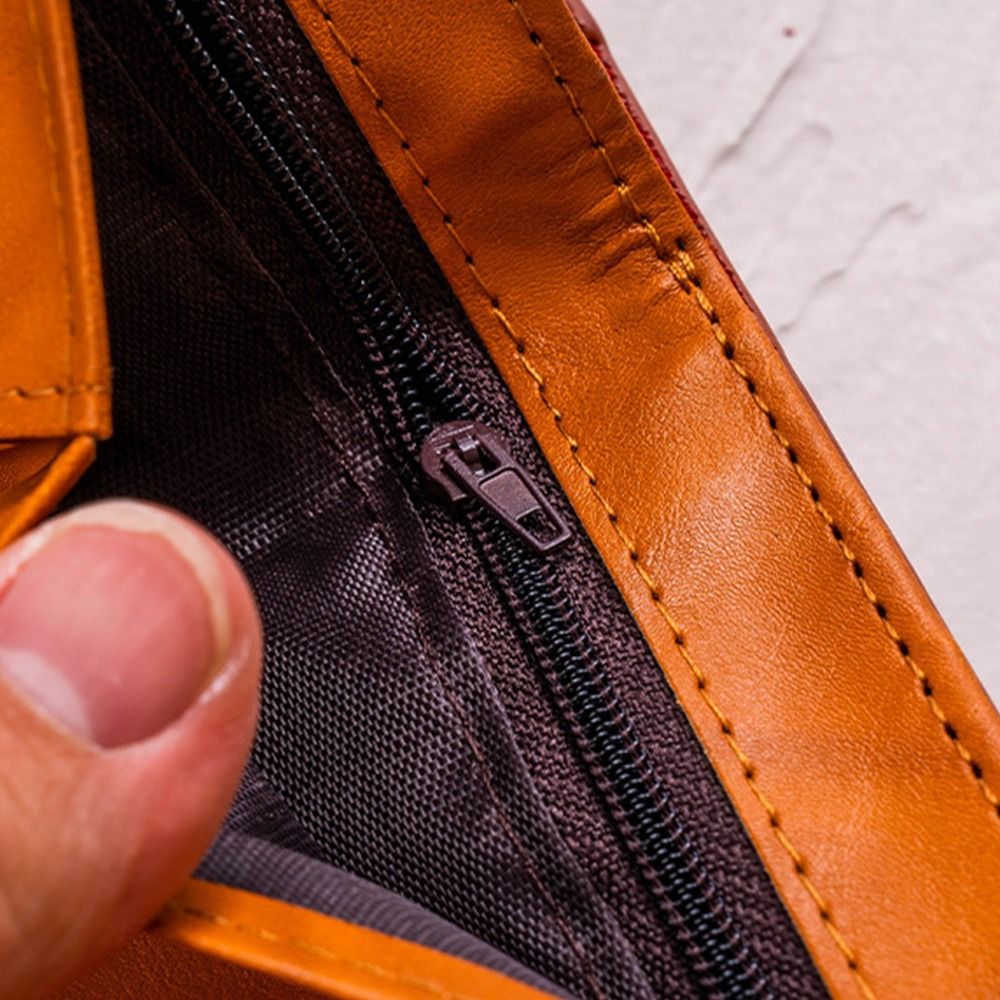 NPIQL US Dollar Pattern Dollar Pattern Wallet Buckle PU Leather Men's Wallet Retro Large Capacity PU Clutch Bag Men