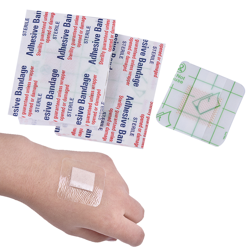 10PCs Hypoallergenic Non-woven Medical Adhesive Wound Dressing Band Aid Bandage HENGLI. 