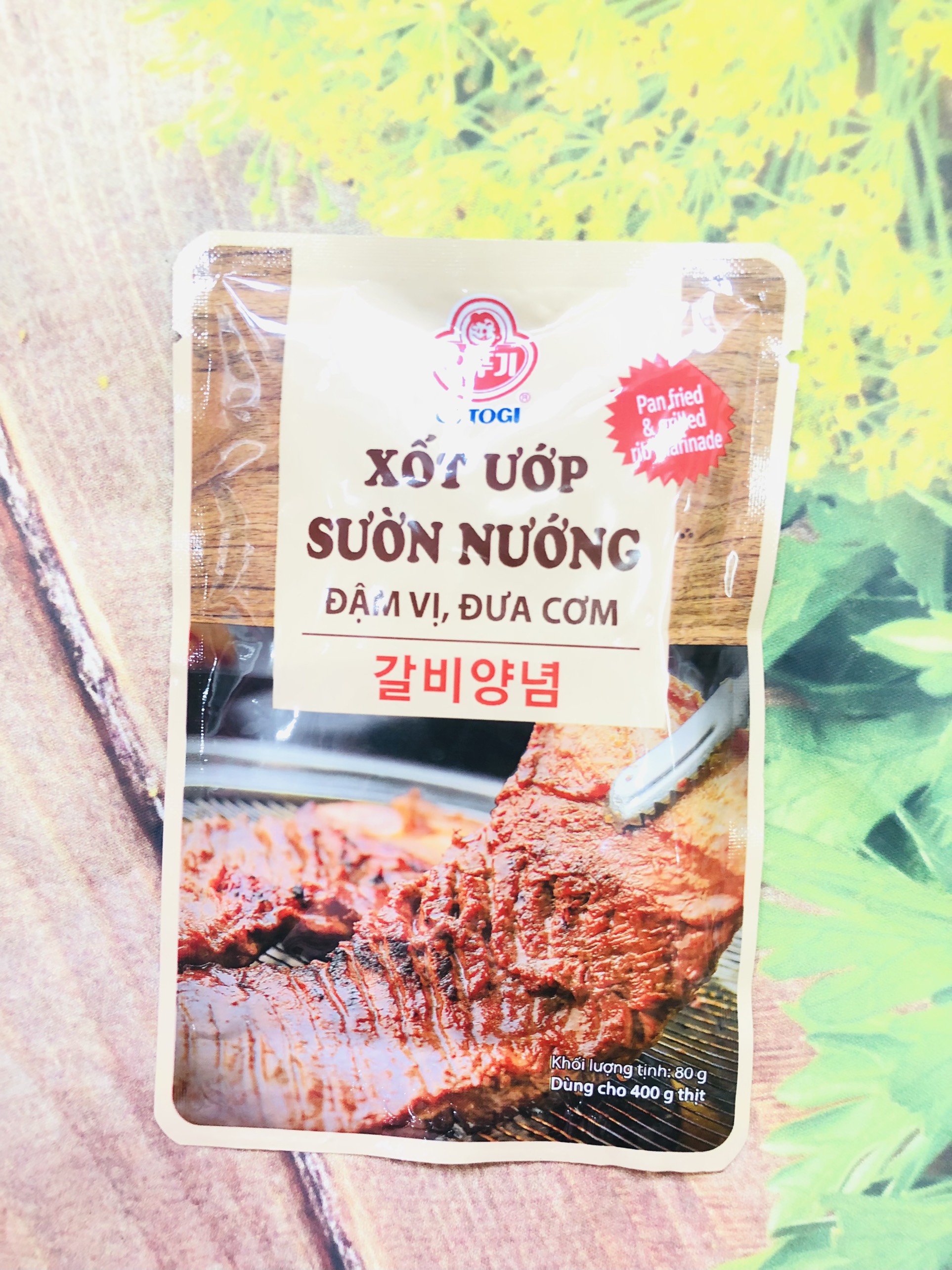 xốt ướp sườn nướng  ottogi túi 80g