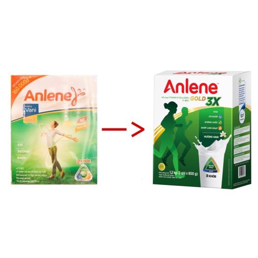 Sữa Anlene Gold 1.2Kg hộp giấy (trên 40 tuổi)