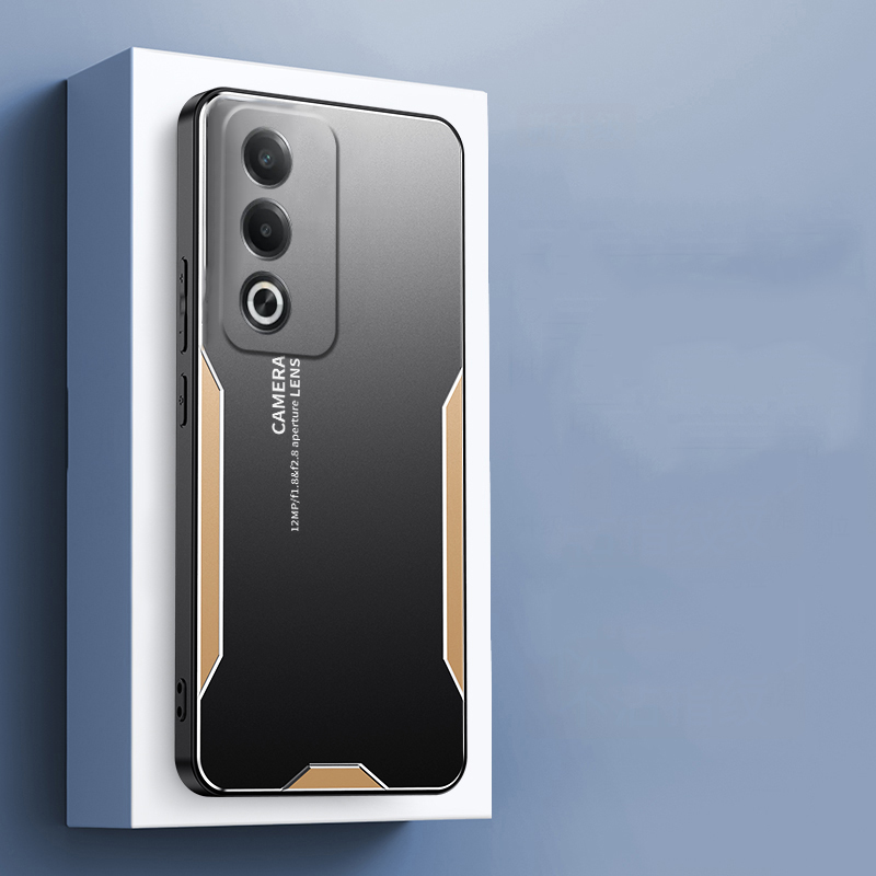 Phone case For OPPO A3 Pro Back cover Heat Dissipation and Anti Drop Aluminum Alloy Back Panel Decorative Strip For OPPO A3 Pro 5G Cover cases.