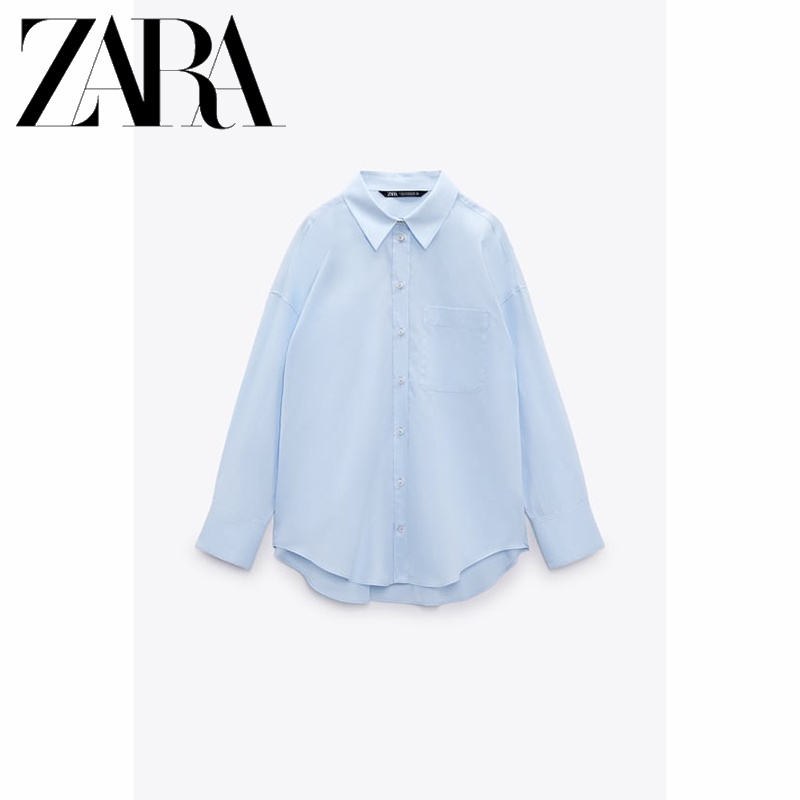 Áo sơ mi nữ tay dài hiệu zara thời trang thanh lịch