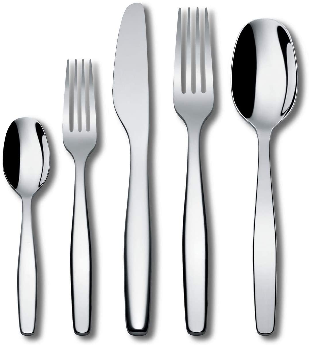 Alessi Itsumo 5 Piece Stainless Steel Cutlery Flatware Knife Fork Spoon
