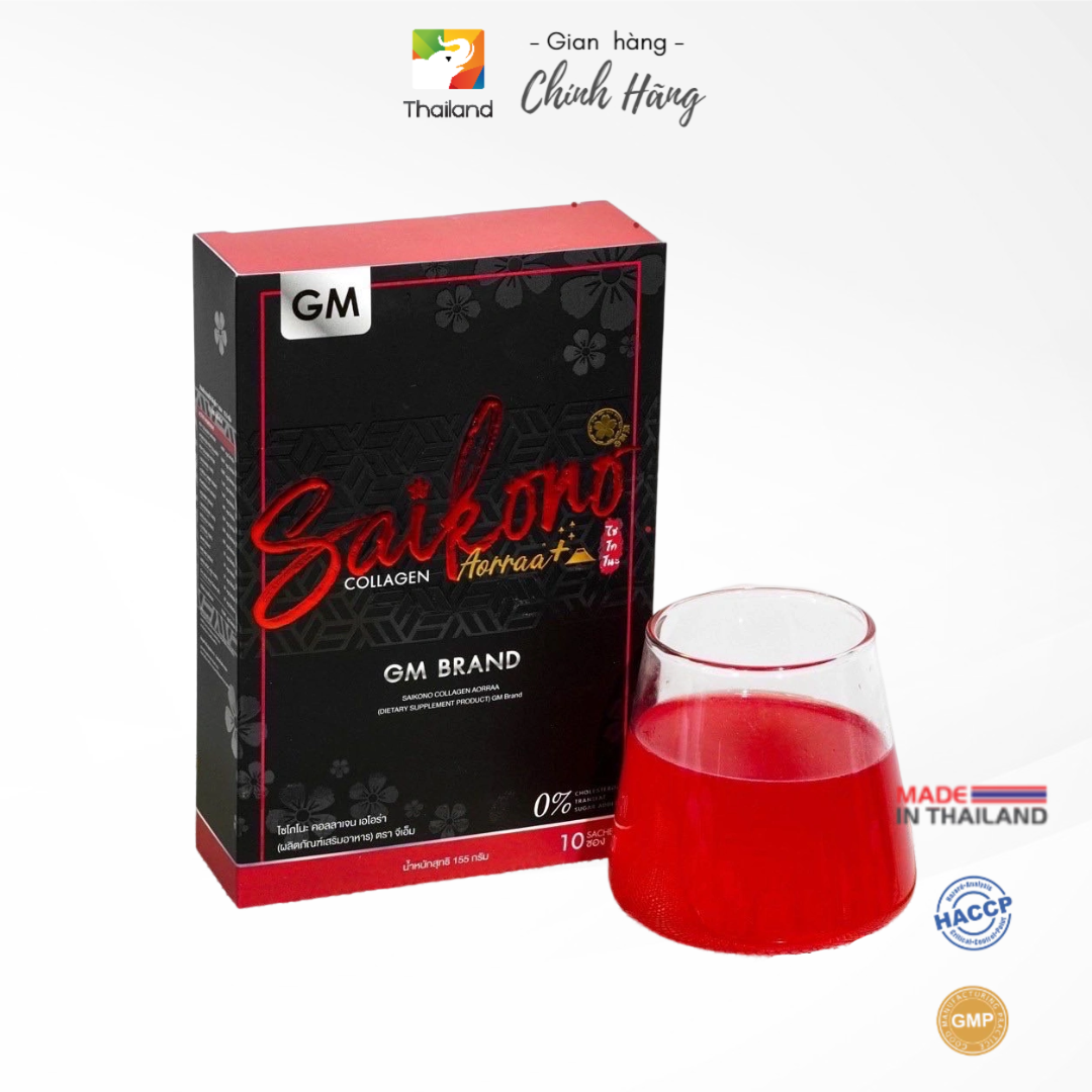 Bột Collagen trắng da giảm thâm mụn Saikono Collagen Tripeptide Aorraa Plus Thái Lan