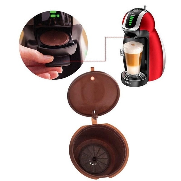 【88HomeStore】1PCS coffee capsule nestle dolce gusto capsule reusable coffee filter capsule machine refillable coffee capsule