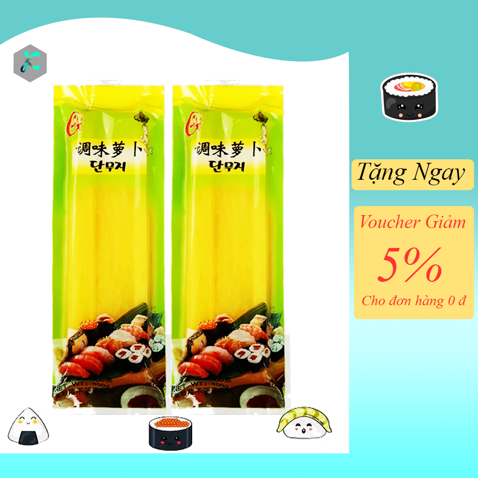 [ Sushi ] Củ cải muối vàng 200Gr dạng sợi làm Sushi, Kimbap
