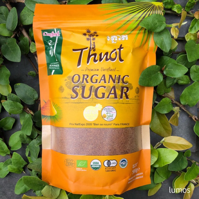 Đường thốt nốt hữu cơ Confirel túi 500g -Leaf organic
