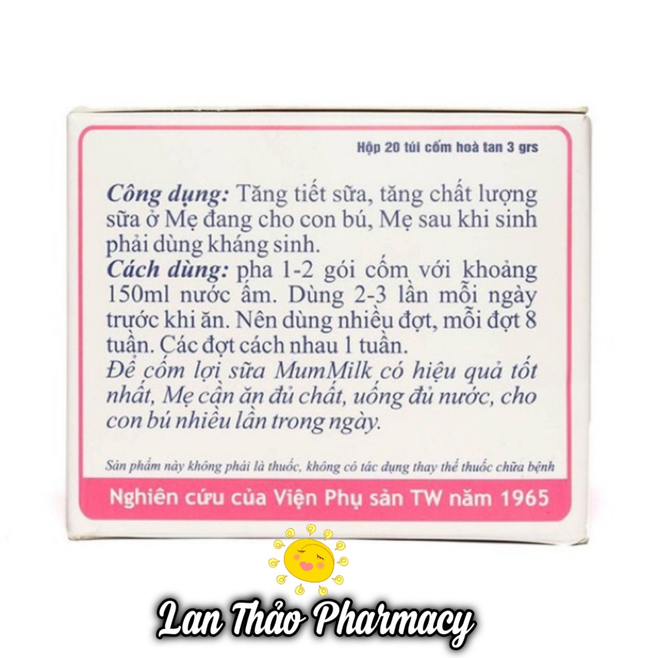 Cốm Lợi Sữa Mum milk hộp 20 gói