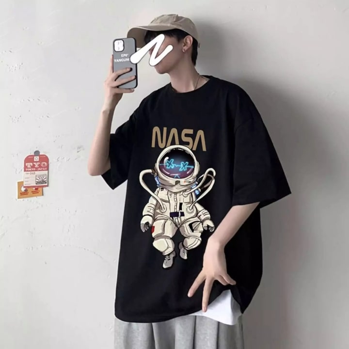 Áo thun unisex nam nữ form rộng tay lỡ phi hành gia nasa phong cách uizzang áo phông store thời trang hàn quốc đẹp chất vải dày dặn thoáng mát kiểu dáng năng động trẻ trung