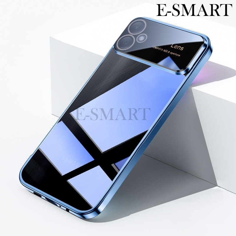 Phone Cases For Samsung Galaxy A05 Back Case Large Window View Soft TPU Electroplated Shell Anti-collision + Lens Protective Film for Samsung Galaxy A05 Phone Casing