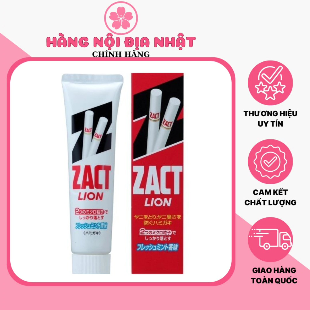 Kem tẩy trắng răng zact lion